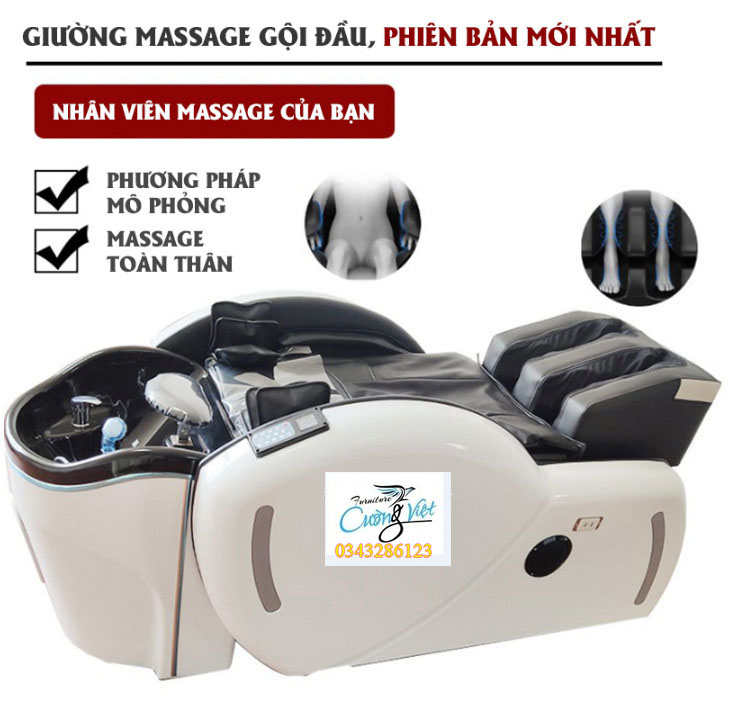 giường gội massage 3D