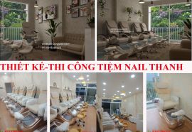 Thiết kế tiệm nail hiện đại - salon THANH NAILS PHÚ NHUẬN