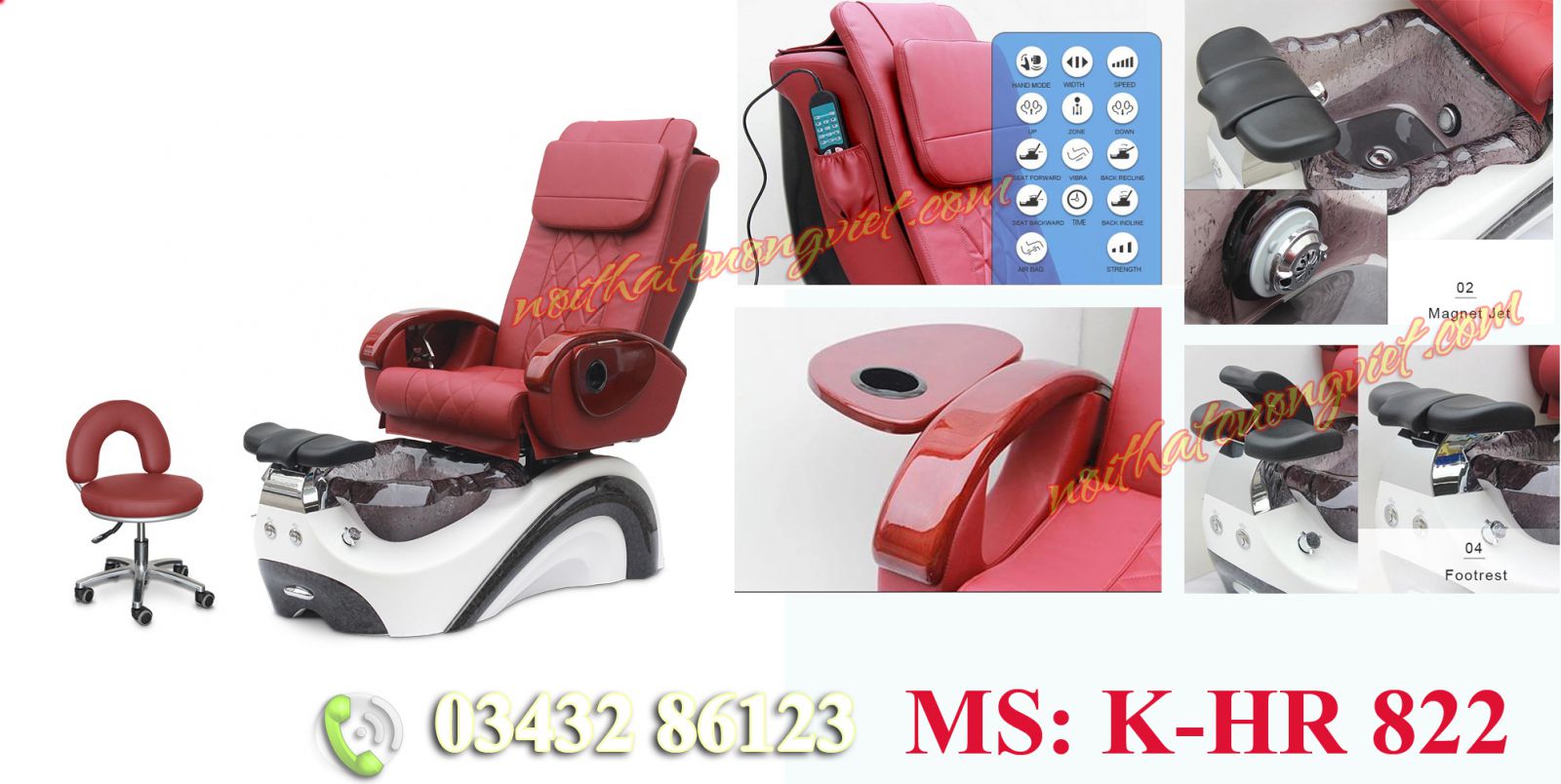 ghe nail pedicure chair k-HR822